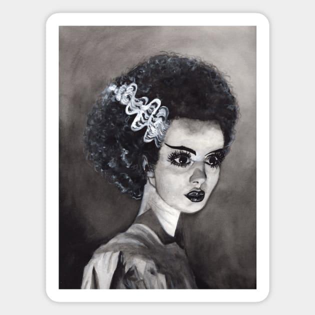 Bride of Frankenstein Magnet by cheyroseart